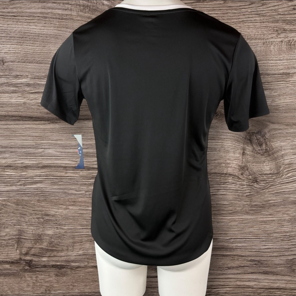 Majestic White Sox V Neck Shirt Top Womens Size Large New NWT Black Silver (88) - Picture 2 of 10